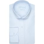 Suvarı Slim Fit Duz Buz Mavi Erkek Gomlek