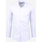 Süvari Slim Fit Klasik Yaka Armürlü Beyaz Erkek Gömlek GM2024700333 - 2XL