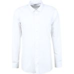 Süvari Slim Fit Klasik Yaka Düz Beyaz Erkek Gömlek GM1007100526 - 2XL