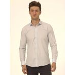Süvari Slim Fit Klasik Yaka Düz Mavi - Buz Erkek Gömlek GM1007100568