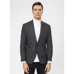 Süvari Slim Fit Siyah Erkek Armürlü Ceket CT2021600299 - 46