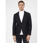 Süvari Slim Fit Siyah Erkek Armürlü Ceket CT2021600310 - 50
