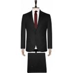 Süvari Slim Fit Siyah Yeleksiz Takım Elbise 50 Beden Erkek İçin Modern Tasarım
