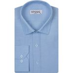 Süvari Slim Fit Soluk Mavi Erkek Gömlek - XL