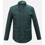 Süvari Slim Fit Yeşil Kapitone Hakim Yaka Erkek Mont - 58