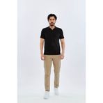 Süvari Slim Siyah Erkek Polo Yaka T-Shirt TS1014000474