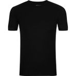 Süvari TS1014000221 O Yaka Slim Fit Petek Desenli Siyah Erkek T-Shirt - 2XL