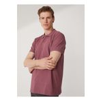Süvari TS1014000271 Polo Yaka Armürlü Koyu Bordo Erkek T-Shirt