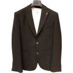 Süvari Vip Slim Kalıp Blazer Ceket Erkek Dar Kalıp Polyester Cepli Trend Siyah - 46