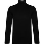 Süvari Yarım Balıkçı Yaka Lacivert Erkek Triko Kazak - 2XL - Siyah