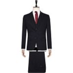 Süvari Yelekli Slim Fit Takım Elbise - 6 Drop - Lacivert - 52