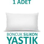 Suvay 1 Adet Antialerjik Boncuk Silikon Yastık Pamuklu Kılıf 900 gr - 50 x 70 cm - Beyaz