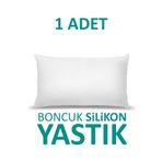 SUVAY 1 Adet Antialerjik Boncuk Silikon Yastık Pamuklu Kılıf 900 gr