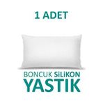 Suvay 1 Adet Antialerjik Boncuk Silikon Yastık Pamuklu Kılıf 900 Gram Beyaz