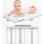 Suvay 80x130 Kapitoneli Bebek Çocuk Yatak Alezi Kapitone Fitted Su Sıvı Geçirmez Yatak Koruyucu Çarşaf Alez - Beyaz - 80 x 130 cm