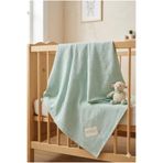 SUVAY Bebek Pike %100 Pamuk Mint Yeşili Waffle Pike Battaniye 90x100 cm