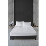 SUVAY Kapitone Fitted Full Kenar Su Sıvı Geçirmez Alezi Beyaz Renkli Tek Çift Kişilik Yatak Koruyucu (200x200)