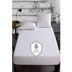 Suvay Kapitone Fitted Su Sıvı Geçirmez Alez Tek ve Çift Kişilik Kapitoneli Pamuklu Yatak Alezi 9 Ebat (100x200)