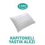 Suvay Kapitoneli Yastık Alezi Pamuklu Fermuarlı Kapitone Yastık Koruyucu Yastık Kılıfı