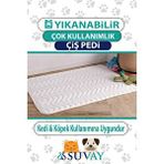 Suvay Kedi Köpek Çiş Pedi 60x90 | Sıvı Geçirmez Yıkanabilir Emici | Hasta Alezi | 4 Ebat