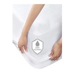 Suvay Micro Fitted Full Kenar Su Sivi Gecirmez Alez Carsaf Tek Cift Kisilik Beyaz Renkli Yatak Koruyucu