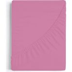 Suvay Pembe Renk Penye Lastikli Çarşaf 180x200 Çift Kişilik Pamuklu Lastikli Penye Çarşaf - 180 x 200
