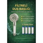 Suvia Filtreli Duş Başlığı 5 Yedek Filtre | Su Arıtmalı, Klor ve Kireç Önleyici, Yüksek Basınçlı - Çift Yönlü