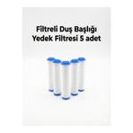 SUVİA Filtreli Duş Başlığı Yedek Filtresi 5 Adet - Su Arıtmalı Pamuk Filtre