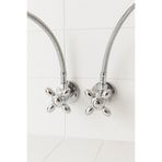 SUVİA Koç Taharet Musluğu 2’li Set + 50 cm Flex Hortum 2 Adet | Banyo WC Taharet Seti