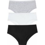 Suwen 3 Lü Pamuklu Hipster Külot - XS - Siyah