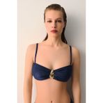 Suwen Aria Straplez Bikini Üst - 40 - Lacivert