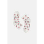 Suwen Blossom Midi Soket Çorap - Standart - Ekru