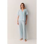 Suwen Cute Gömlek Yaka Pijama Takımı