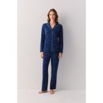 Suwen Dreaming Stars Maskülen Pijama Takımı - Desenli