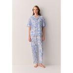SUWEN Elite Pamuklu Gömlek Yaka Pijama Takımı