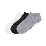 Suwen Erkek Basic 3lü Paket Çorap Sc1018778 Siyah - Beyaz - Gri