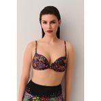 Suwen Garden Önden Bağcıklı Full Dolgulu Bikini Üst - Renkli - 80B