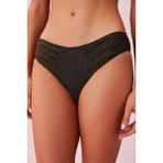 Suwen Gold Pileli Dokulu Bikini Alt - 36