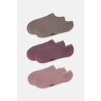 Suwen Görünmez 3 Lü Modal Sneaker Çorap - Standart - Pembe - Mor