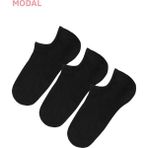 Suwen Görünmez 3 Lü Modal Sneaker Çorap - Standart - Siyah