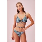 SUWEN Green Snake Çapraz Bağlamalı Bikini Altı