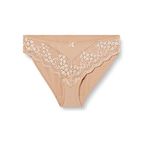 Suwen Kadın New Linda Lace Slip Külot, Kahverengi (Capuccino 023), Na (Üretici Ölçüsü: M)