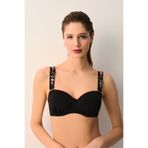 SUWEN Karla Nakışlı Straplez Bikini Üst