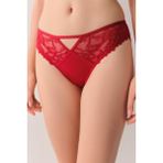 Suwen Lace Passion Dantelli Slip Külot Kadınlar İçin Kırmızı Renk Tekli Paket Örme Kumaş