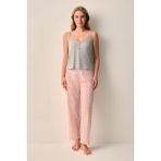Suwen Lily Atlet Pantolon Pijama Takımı - Ekose