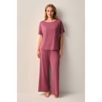 Suwen Mira Modal Pijama Takımı - Gül Rengi