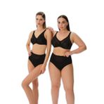 Suwen Rosa Minimizer Toparlayıcı Sütyen, Balenli, Siyah, 95E