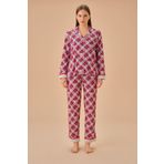 Suwen Saks Baskılı Koalina Pamuklu Maskülen Çocuk Pijama Takımı