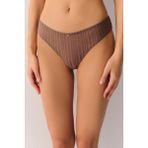 Suwen Stripe Basics String Külot - Vizon