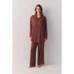 Suwen Stripe Romance Pijama Üstü - Çizgili
